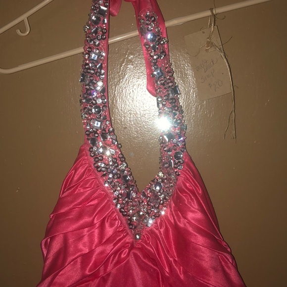 Coral high low dress - Picture 2 of 3